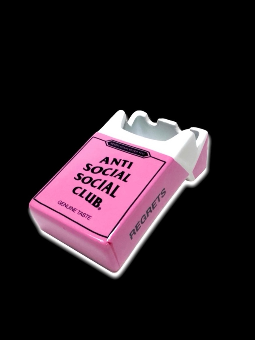 Anti Social Social Club Pink and White Reminisce Ceramic Ashtray